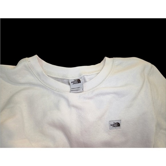 The North Face Crew Neck Sweatshirt Women's Size L White Pullover Sweater - Picture 5 of 5